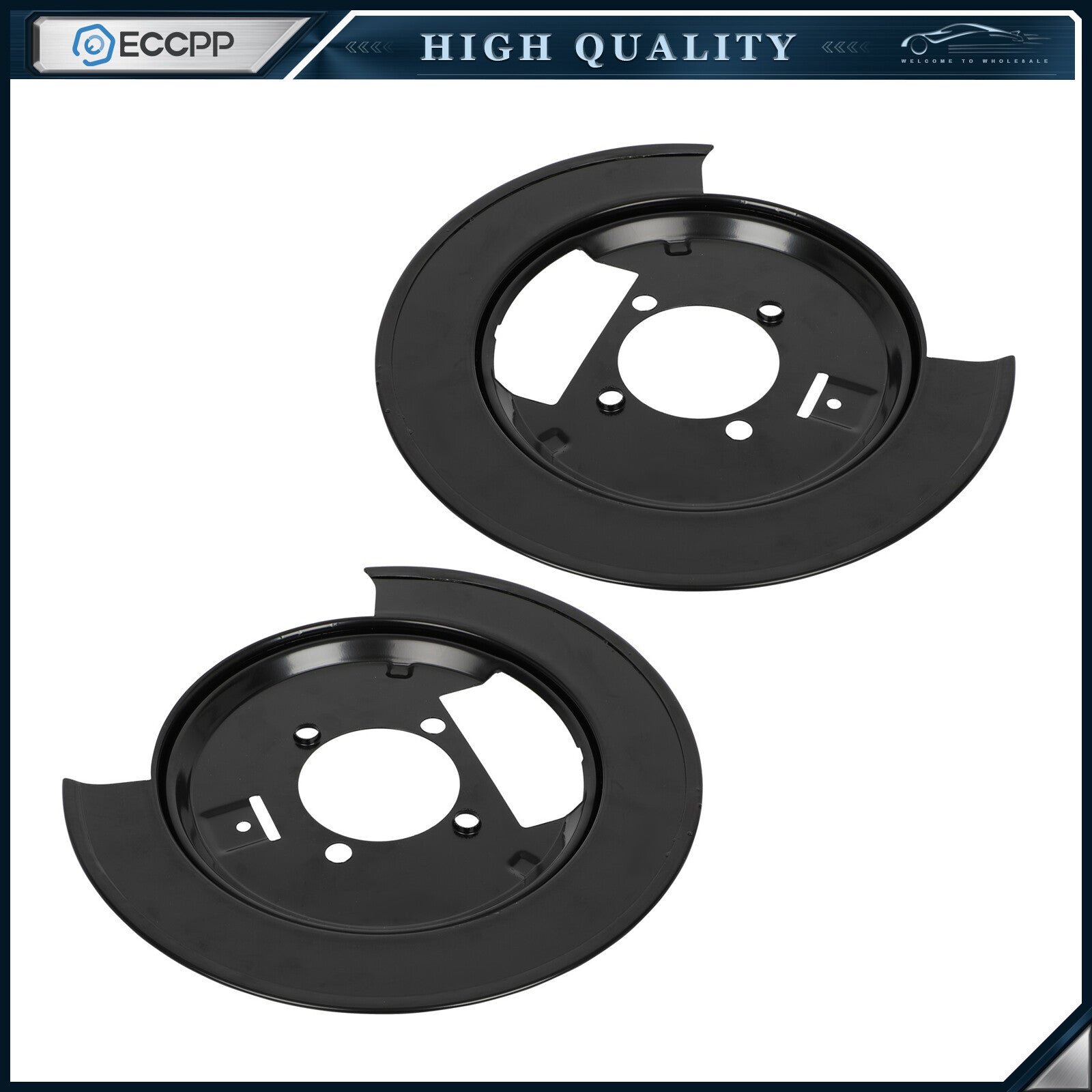 For 4WD 1998-04 Chevy S10 GMC Sonoma Rear Brake Dust Shield Set 6B93BC-57