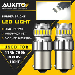 2x AUXITO 6500K 1156 LED Reverse Light BA15S Backup Bulb White Parking Lamp EOA AUXITO