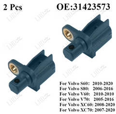 2 Pcs Rear ABS Speed Sensor 31423573 Fit For Volvo S80 S60 XC60，