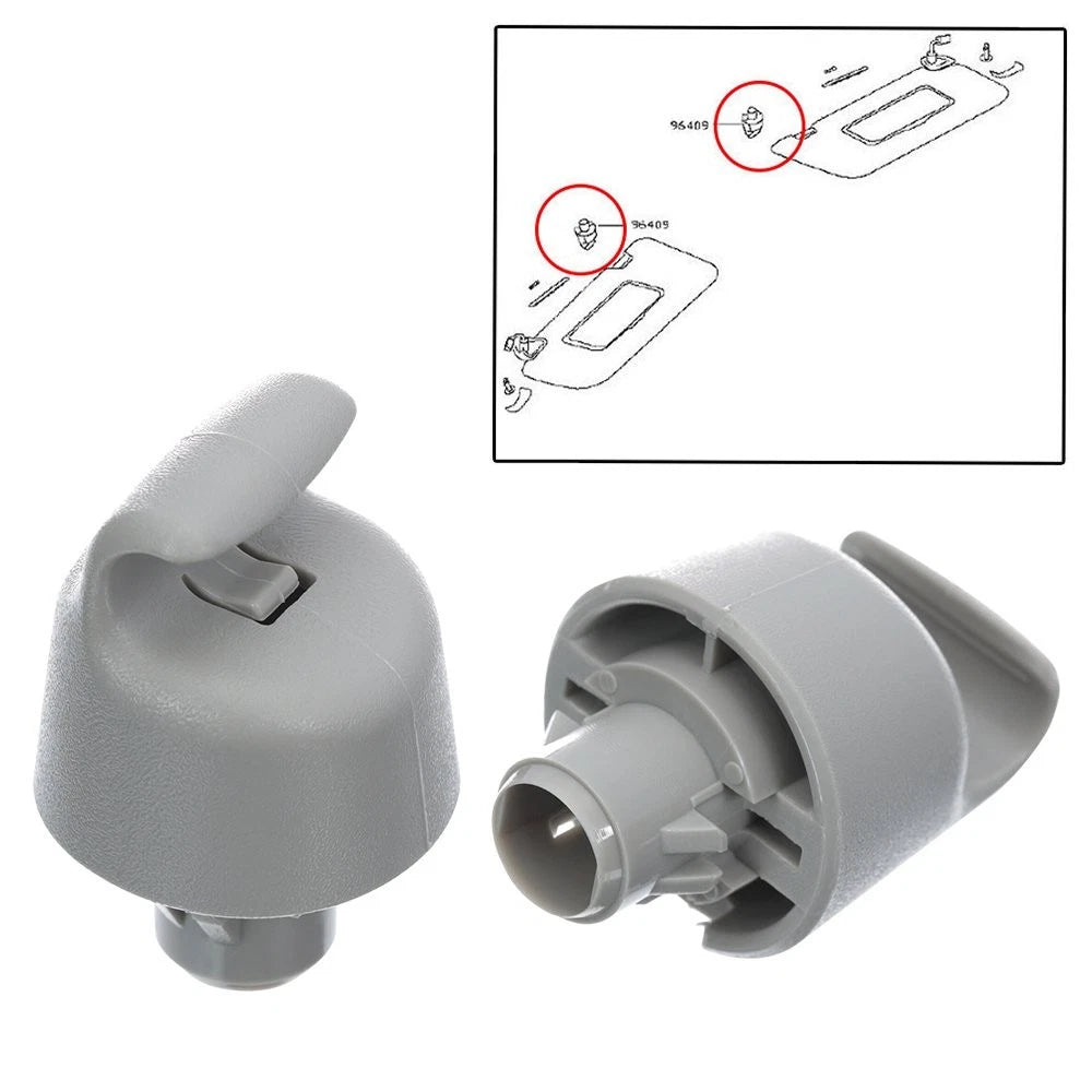 FOR NISSAN ALTIMA MURANO PATHFINDER MAXIMA DRIVER + PASSENGER SUN VISOR CLIP EOA 6B93BC-57
