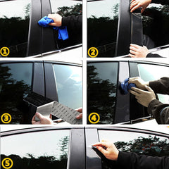 6X Black Pillar Post For 2011-2021 Dodge Charger Trim Door Cover Car Accessories 6B93BC-57