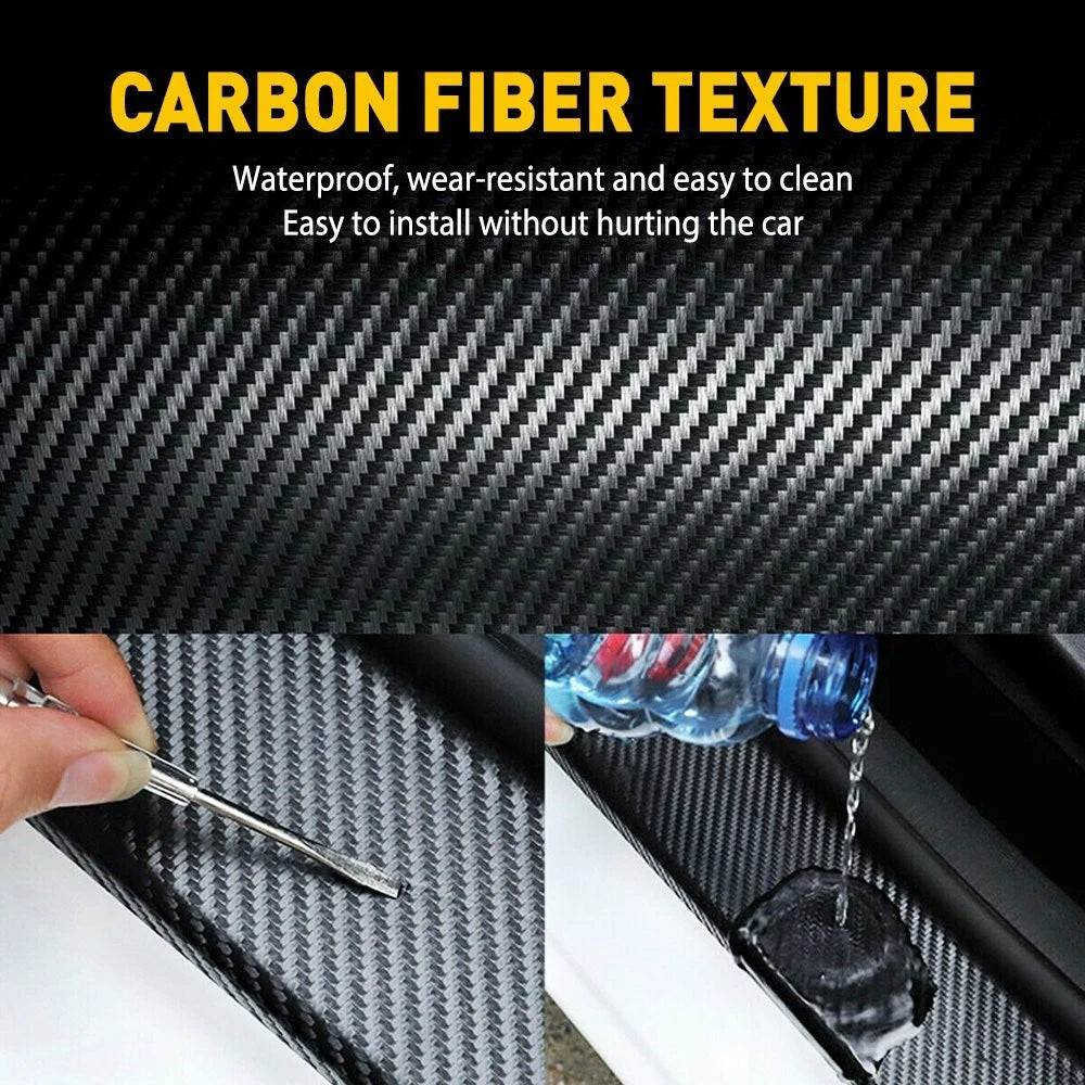 3M/10FT Car Carbon fiber Door Edge Scratch Guard Trim Protector Strip Sticker EA 6B93BC-57