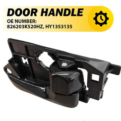 Interior Door Handle For 2008-2010 Hyundai Sonata Front Passenger Black Plastic 6B93BC-57