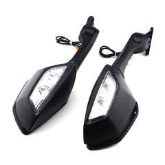 For Kawasaki Ninja ZX6R ZX636 2009-2023 Rearview Mirror LED Turn Signal US Stock