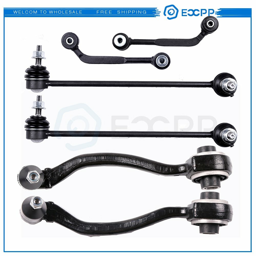 6PCS Front Lower Control Arms Rear Sway Bars Kit For Benz CLK550 & CLK350