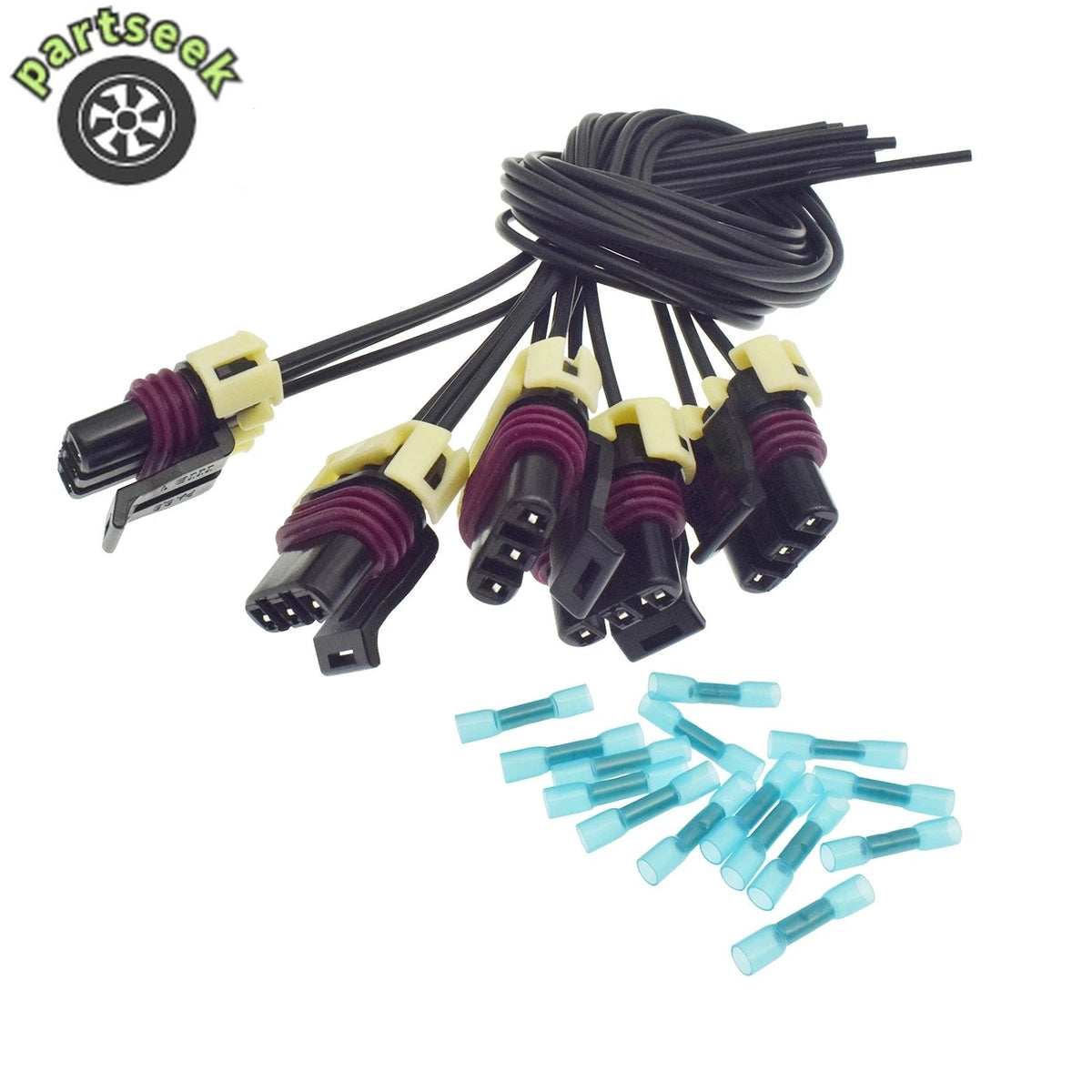 5PCS Mass Air Flow / Camshaft Sensor Harness Plug Connector fit GM Chevrolet GMC 6B93BC-57