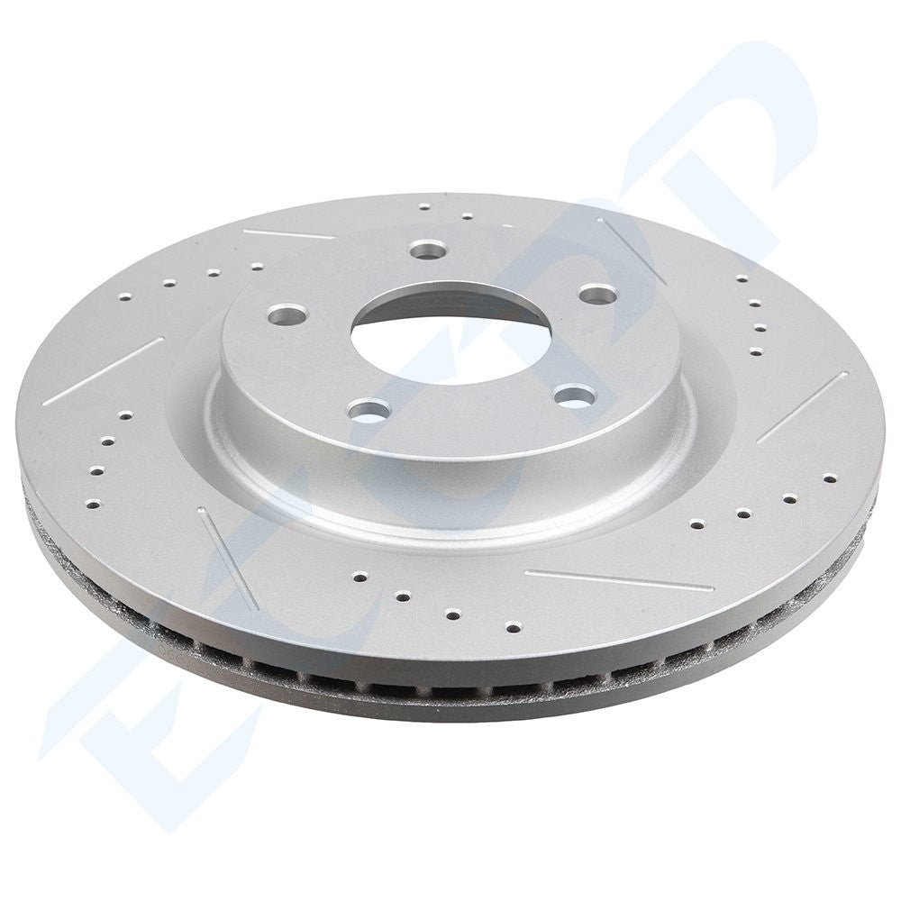 Front Brake Rotors Drilled And Slotted For Nissan Altima 2007 - 2013 Coupe 6B93BC-57