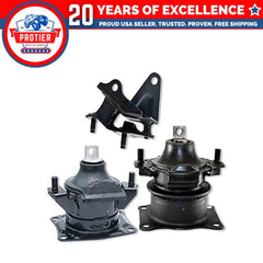 Fits 2003-2007 Honda Accord 2.4L MANUAL Front & Rear Motor/Rear Trans Mount 3pc 6B93BC-57