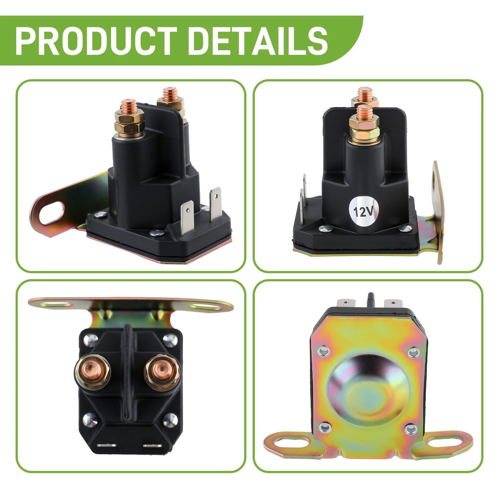 Starter Relay Solenoid fits John Deere D100 D105 D110 D120 D125 D130 D140 D150 6B93BC-57