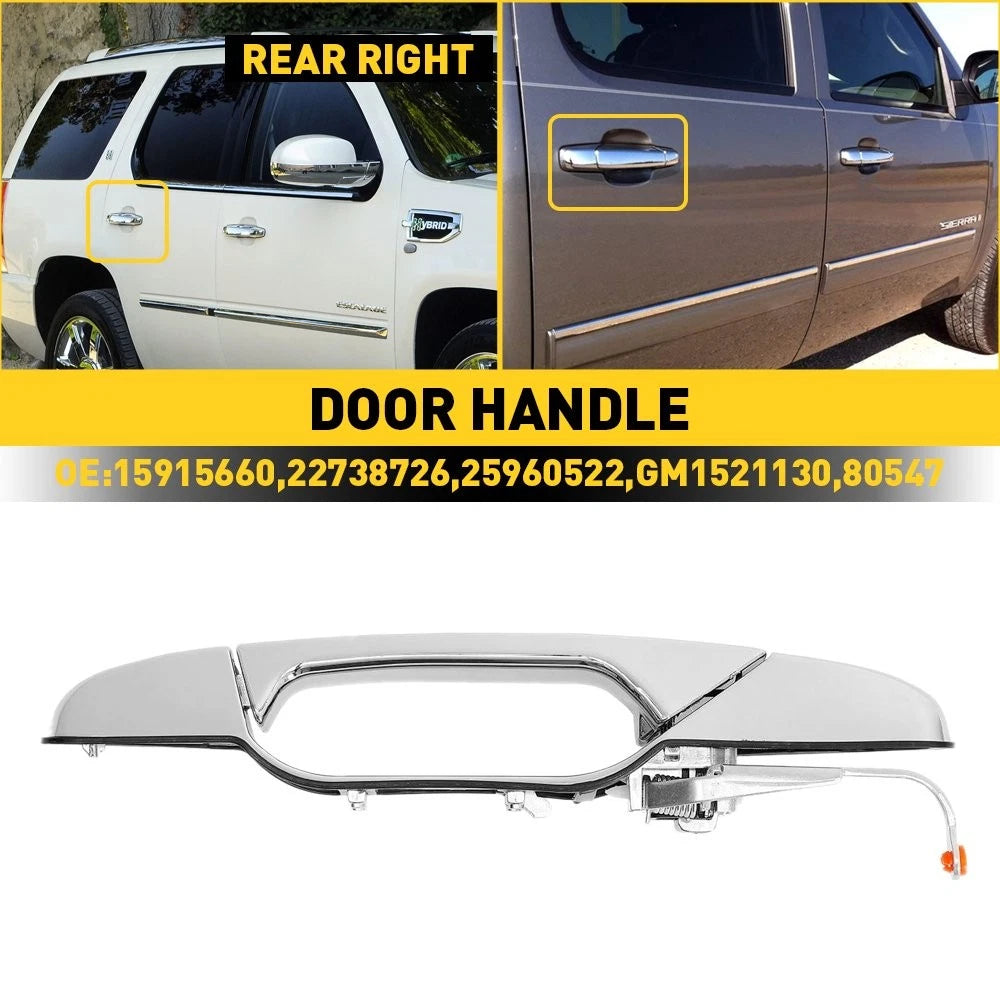 Exterior Door Handle Rear Right Side For 2007-2014 Yukon GMC Sierra Chavy Tahoe 6B93BC-57