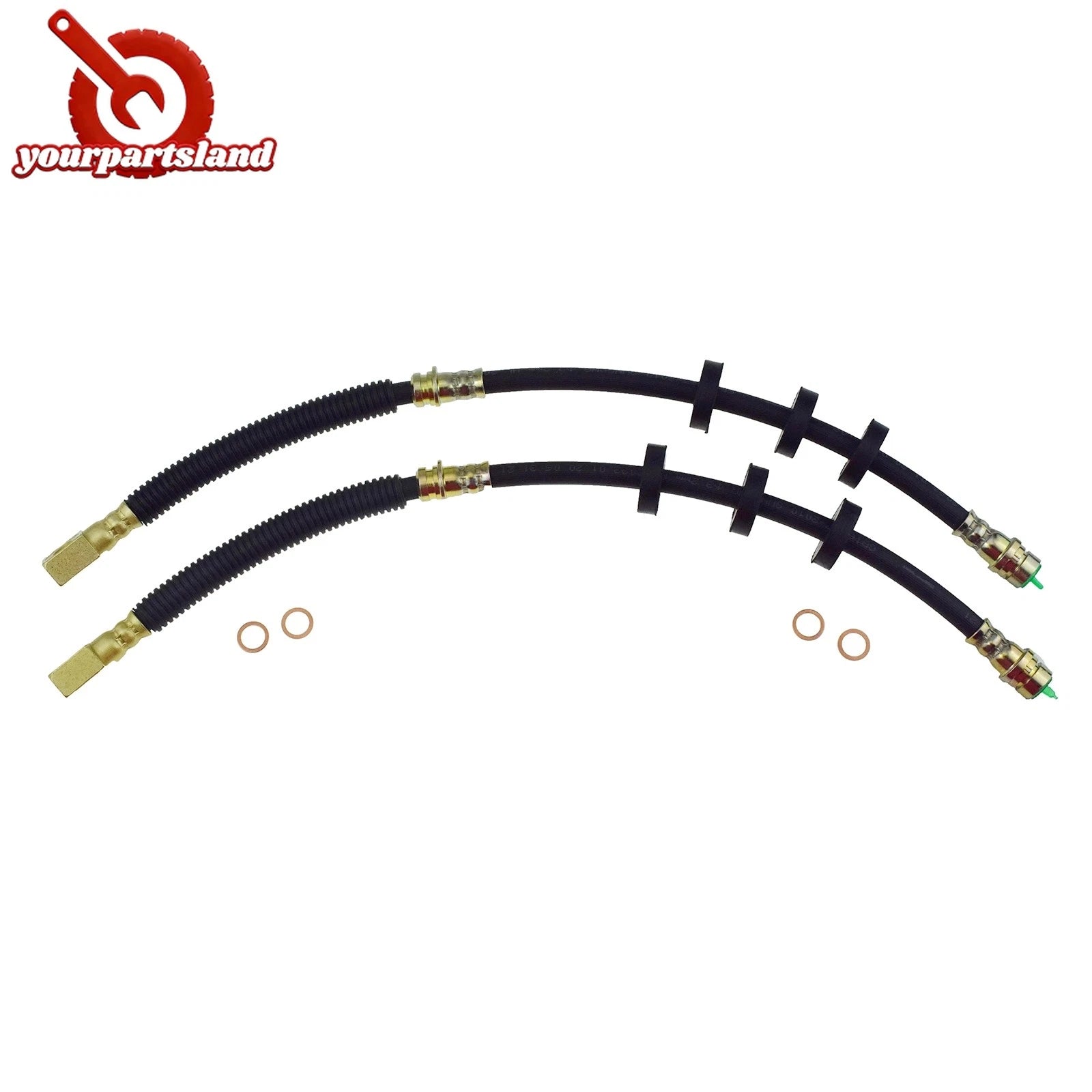 Front LH & RH Brake Hydraulic Hose for Ford Focus 2.0L 2.5L 2008 2009 2010 2011 6B93BC-57