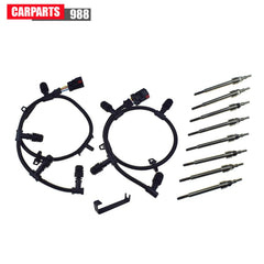 Glow Plug Harness + Glow Plugs For 2004-10 Ford Powerstroke 6.0L 4C3Z-12A342-AA 6B93BC-57