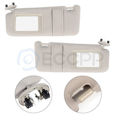 Sun Visor Beige For Toyota Camry 2006-2008 Pair Left & Right Side W/ Sunroof KOEEP