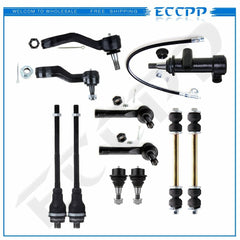 11pcs Front Tie Rod Ends Pitman Idler Arm For GMC Yukon Sierra Silverado 1500
