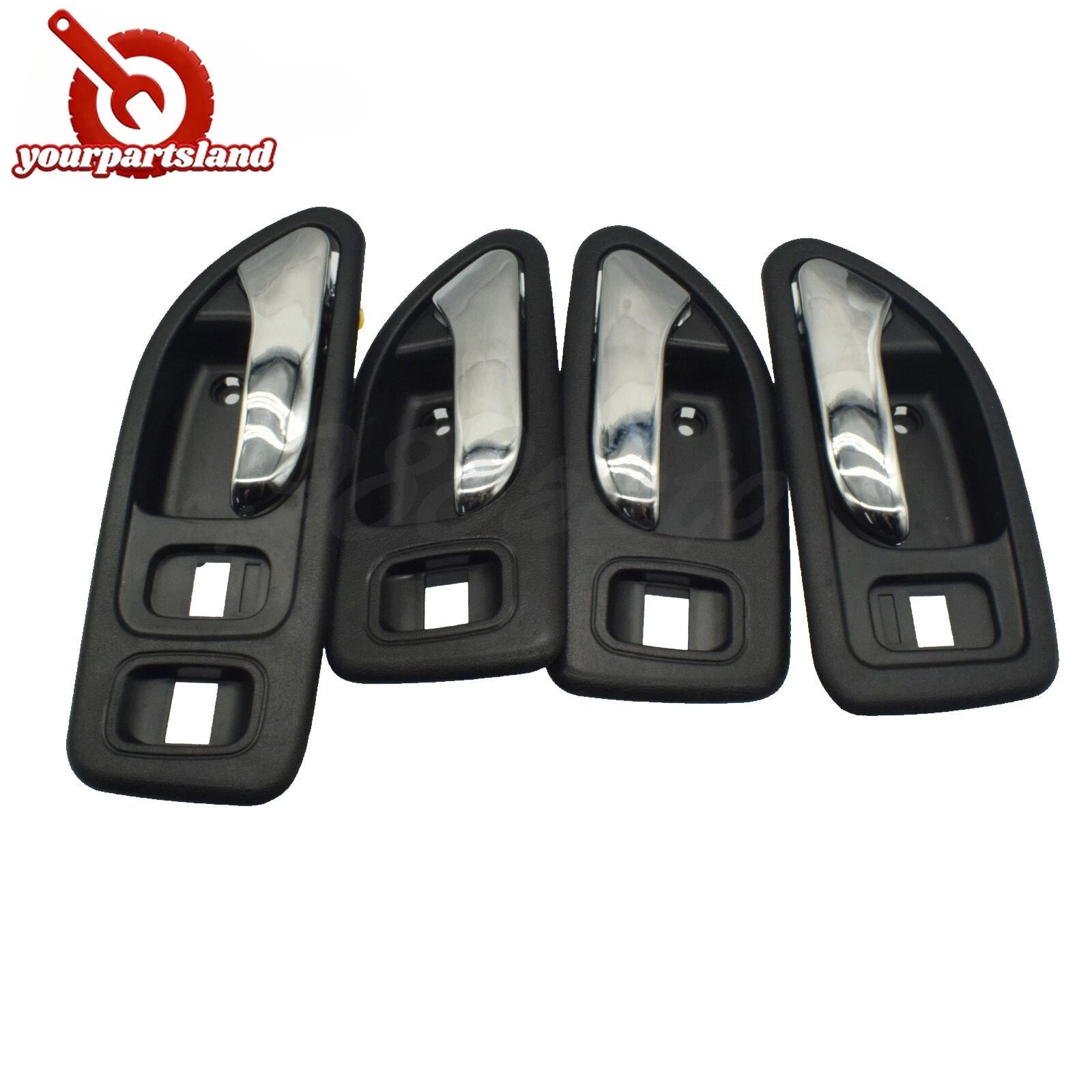 Black/Beige Inside Door Handle Front Rear Left/Right for 1994-1997 Honda Accord 6B93BC-57