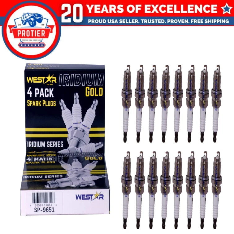 16x spark plugs laser iridium 6994 SP-9651 IZFR6K11 fits Honda Acura 6B93BC-57