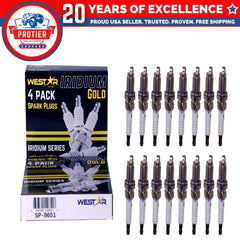 16x spark plugs laser iridium 6994 SP-9651 IZFR6K11 fits Honda Acura 6B93BC-57