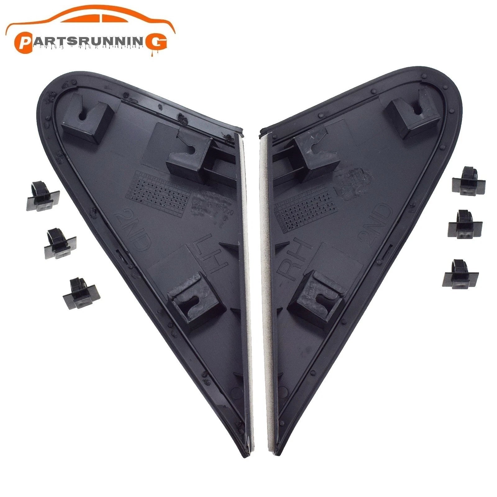 2PCS Rear View Mirror Corner Cover 861802S000,861902S000 For Tucson IX35 2010-15 6B93BC-57