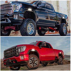 4x Smoked Front&Rear White Side LED Marker Lights For GMC 20-23 Sierra 2500 3500 6B93BC-57
