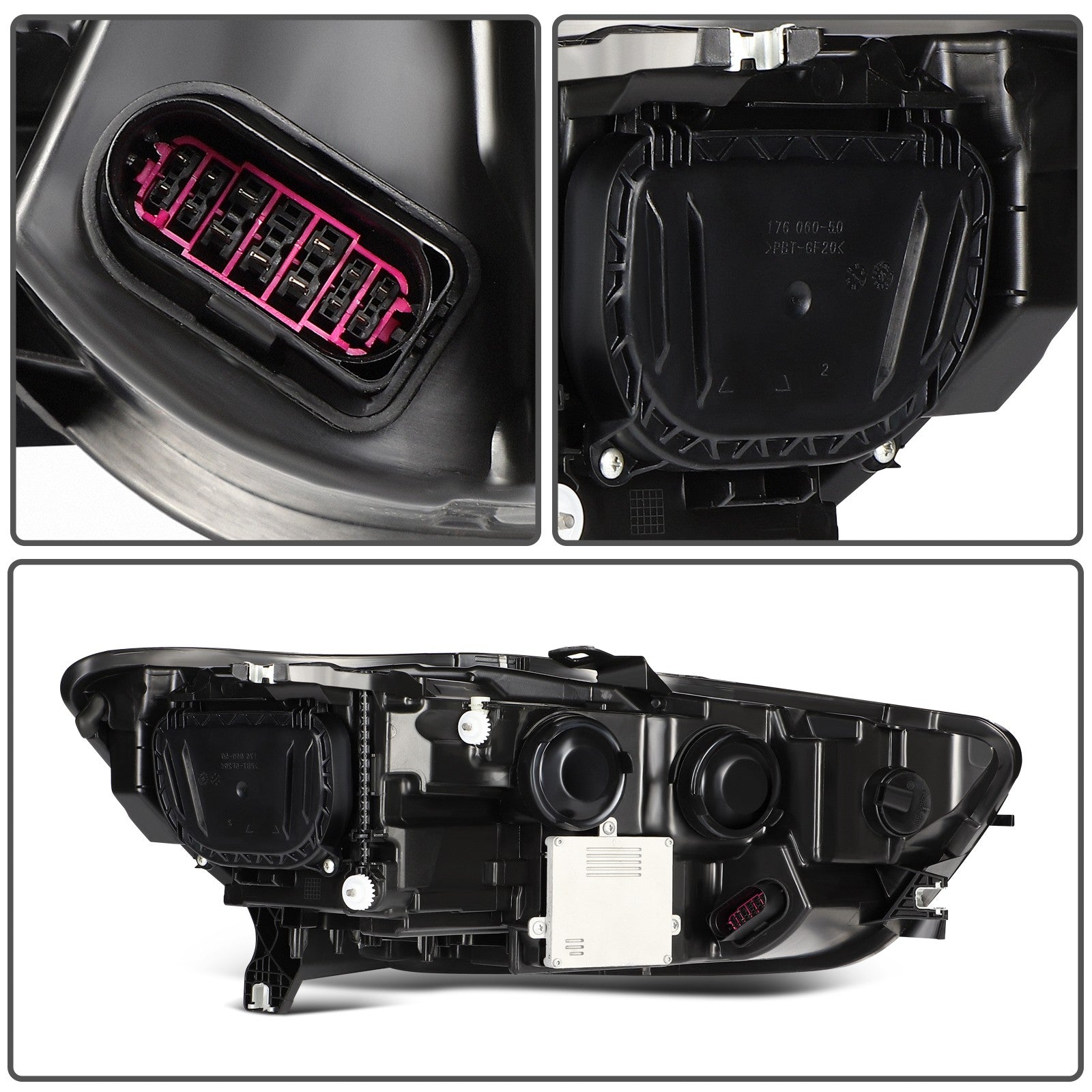 For 2012-2015 Audi A6 S6 Quattro HID/Xenon w/Projector L+R Headlights Assembly 6B93BC-57