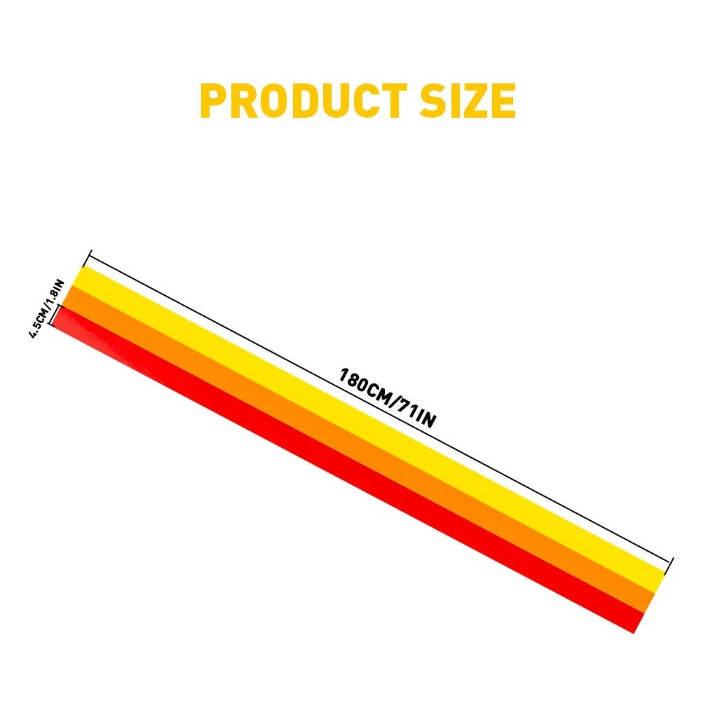 Classic Retro Style Tri-Color Stripe Decal Sticker Side skirt For Toyota/Lexus A 6B93BC-57