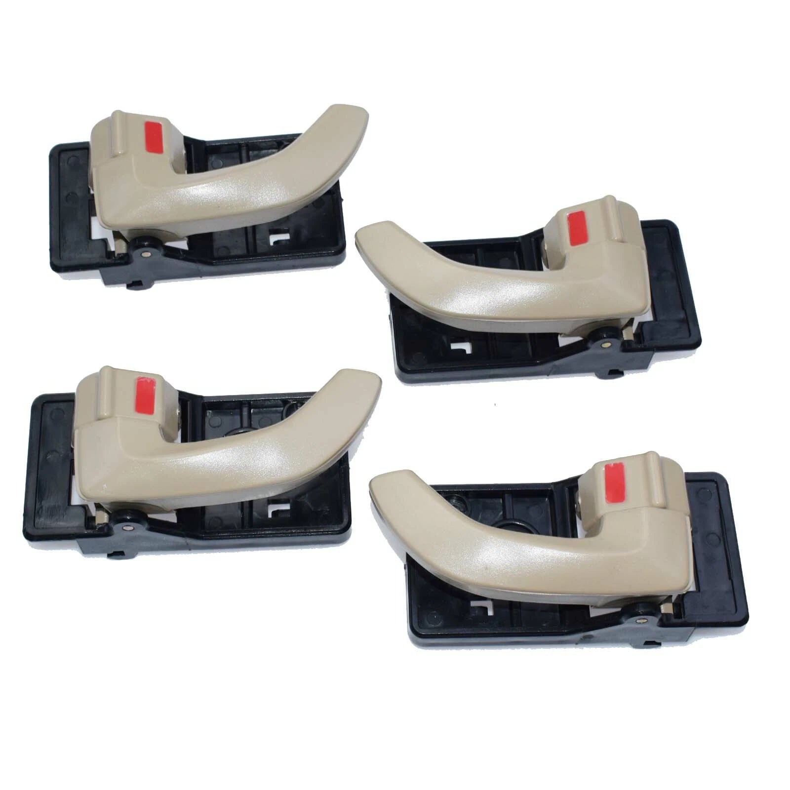 4Pcs Inside Door Handle Beige Front Rear Left Right For 2005-2009 Hyundai Tucson 6B93BC-57