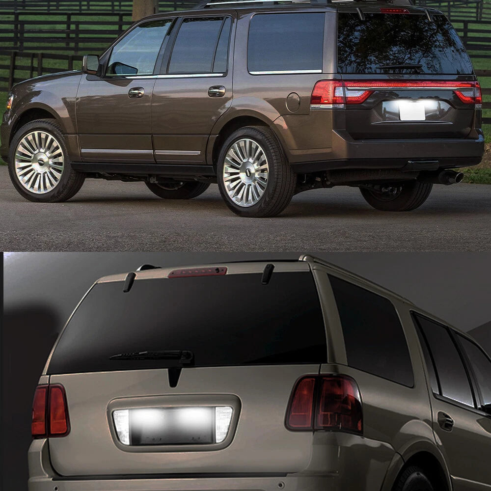 For Expedition Ford Freestar Taurus Navigator [FULL LED]License Plate Light Pair 6B93BC-57