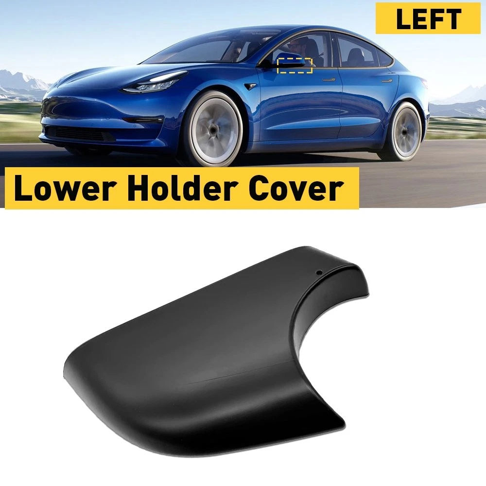 For Tesla 2017-2022 Model 3 Black Left Side Rearview Mirror Cover Lower Holder 6B93BC-57
