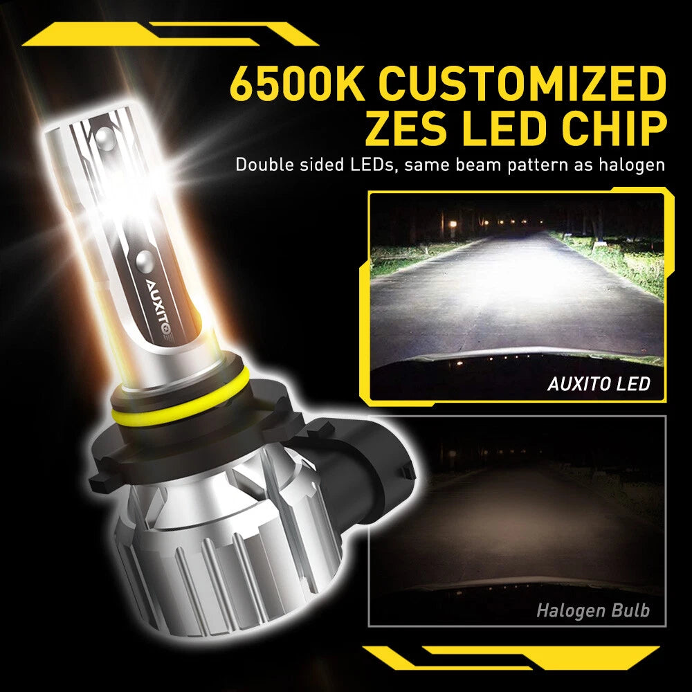 AUXITO 9005 HB3 LED High Beam Headlight Kit Bulb Super Bright 6500K 20000LM E2 A AUXITO