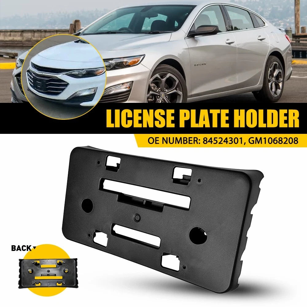 Front License Plate Frame Holder Bracket For 2019-2023 Chevrolet Malibu LS LT EA 6B93BC-57