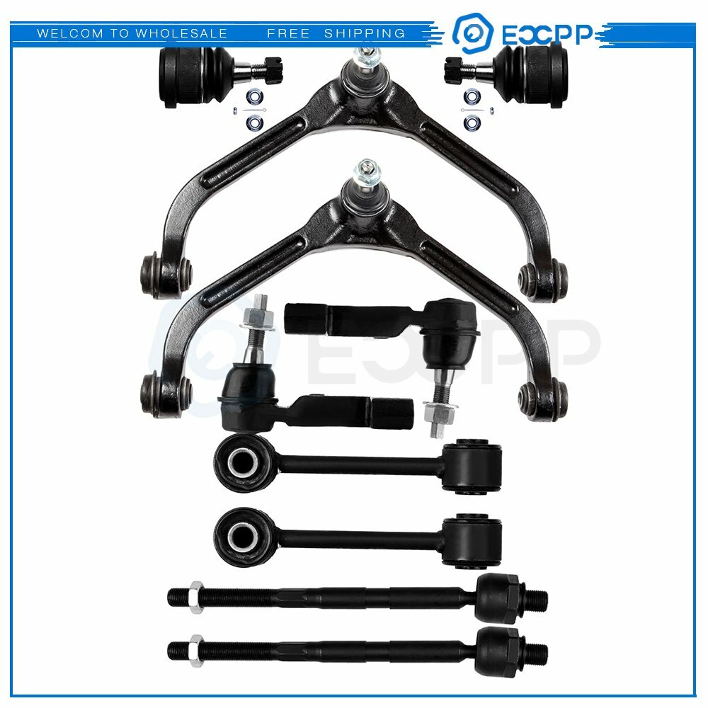 10pcs  Complete Front Suspension Kit For 2006 2007 Jeep Liberty Tie Rod Ends KOEEP