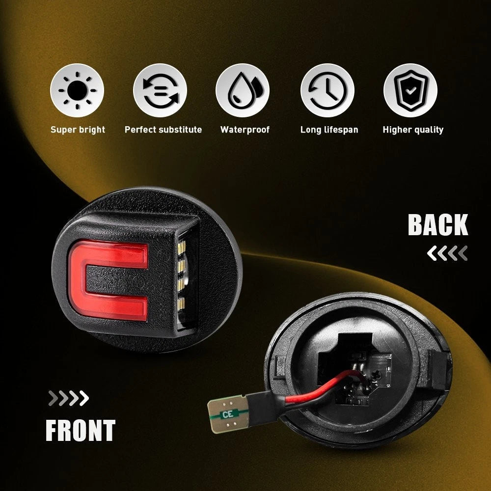 LED License Plate Light Lamp Socket Wiring Harness For 1990-14 Ford F-150 F250 A 6B93BC-57