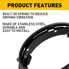 2X Round 7Inch LED Headlight Mounting Ring Bracket Adapter for Harley Touring A 6B93BC-57