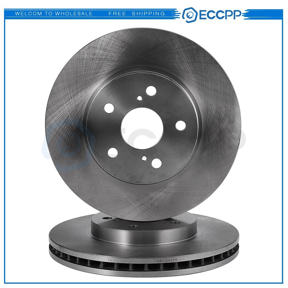 2 Front Brake Rotors For Toyota Camry Sienna Solara Avalon Lexus ES300 IS250 6B93BC-57