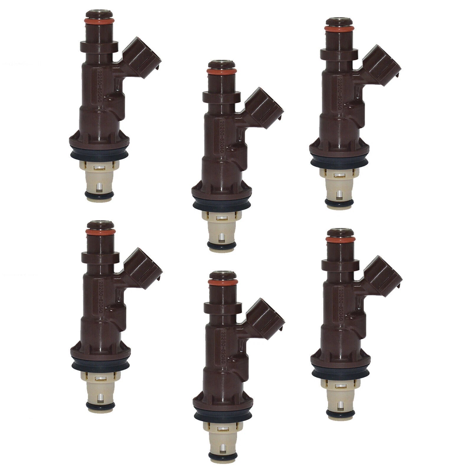 6x Fuel Injectors 23250-62040 For Toyota 4Runner Tacoma Tundra Land Cruiser 6B93BC-57