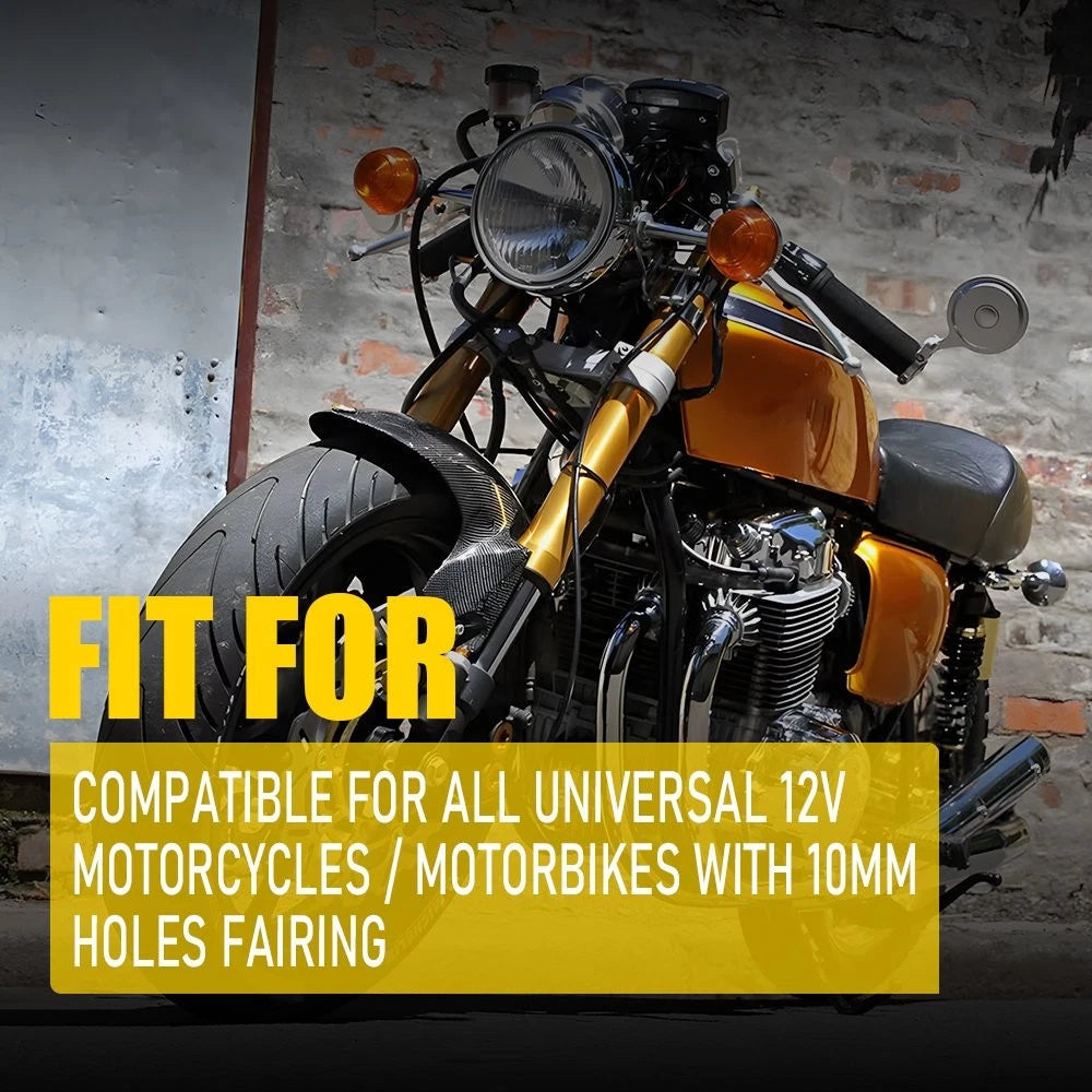 2PC Motorcycle Turn Signal Indicator Amber Blinker Light Mini Lamp Universal EOA 6B93BC-57