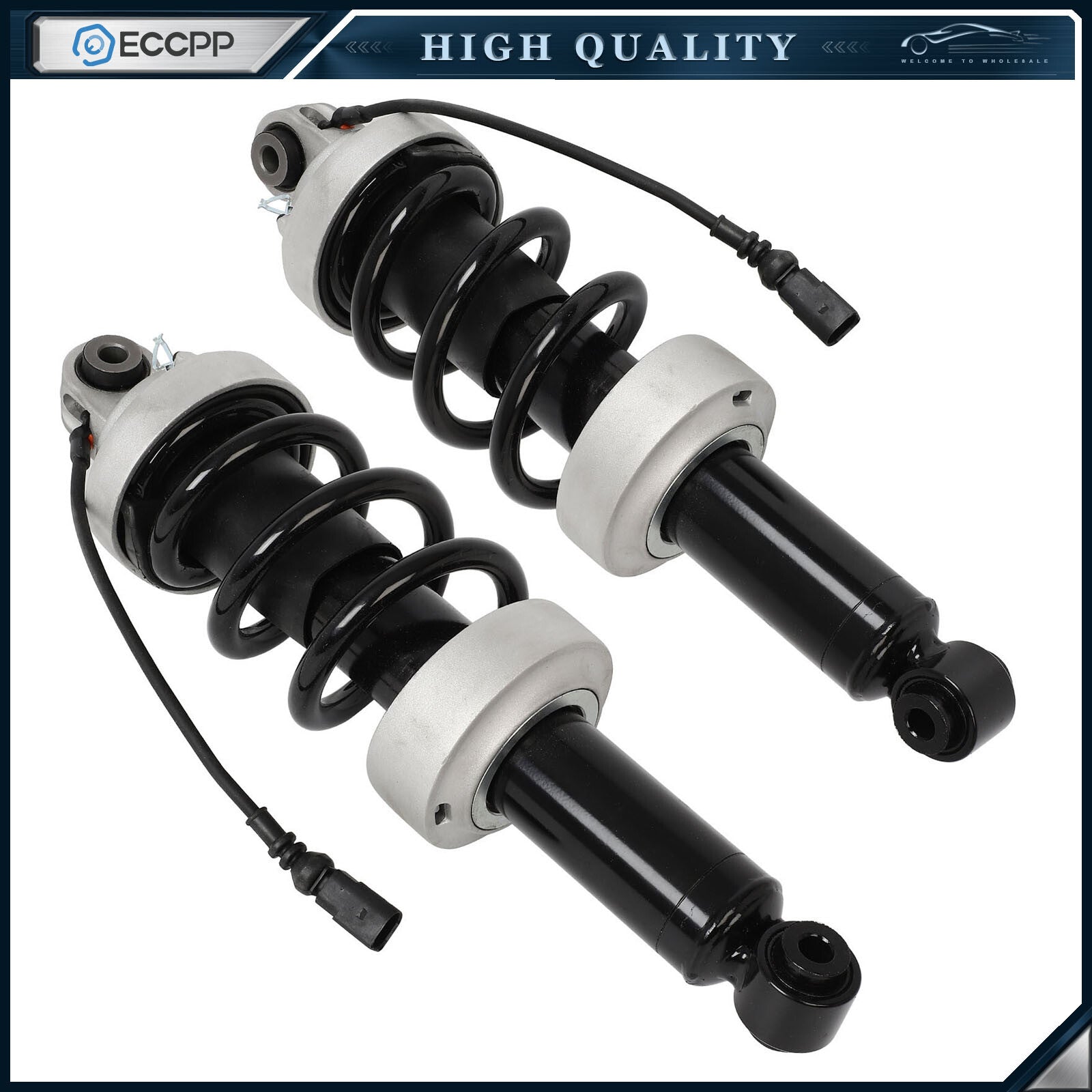 Pair Front Air Suspension Shock Struts MagneRide For 2007-2015 Audi R8 V8 V10 6B93BC-57