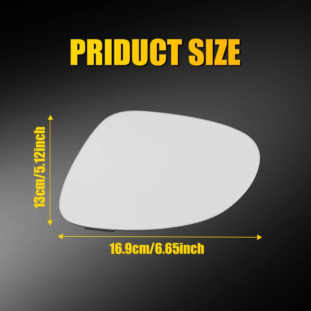 Driver Left Side Glass Mirror For 2009-2017 VW Tiguan Heated w/Backing Plate EOA 6B93BC-57