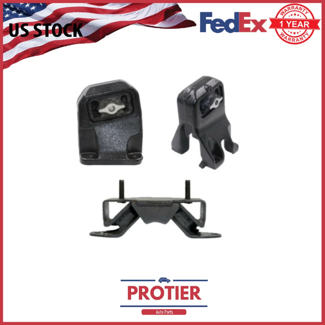Engine Motor & Trans Mount 3PCS Set Fits Dodge Ram 1500 02-05 4.7L RWD 6B93BC-57