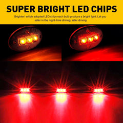 AUXITO Smoke LED Dually Side Marker Bed Tail Light For Ford F350 F450 F550 Truck AUXITO