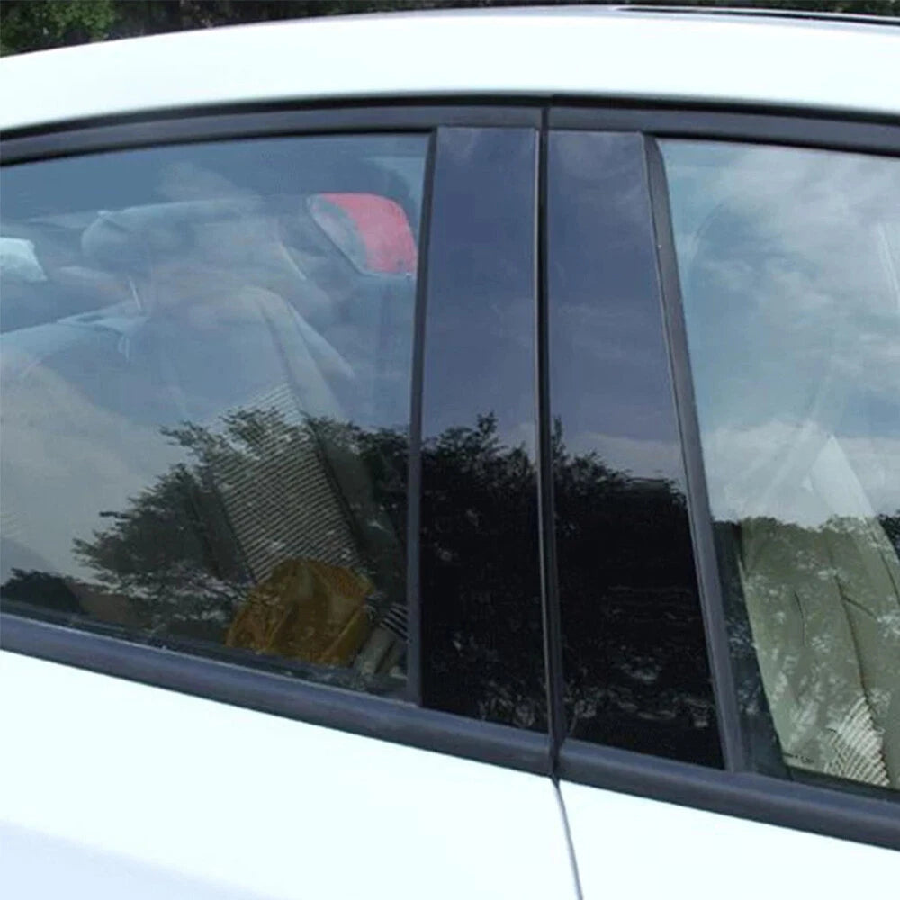 For Honda Civic 10th 16-20 Glossy Black Door Window Pillar Posts Cover Trim EOA 6B93BC-57