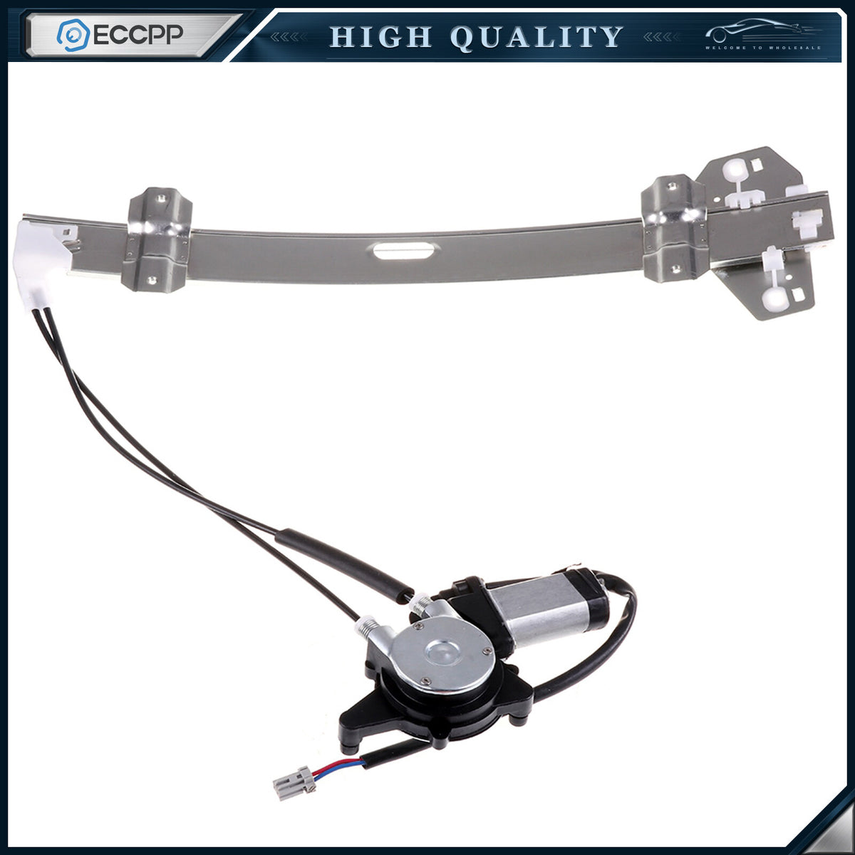 For 1994-1997 Honda Accord 2 Door Front Right Power Window Regulator With Motor