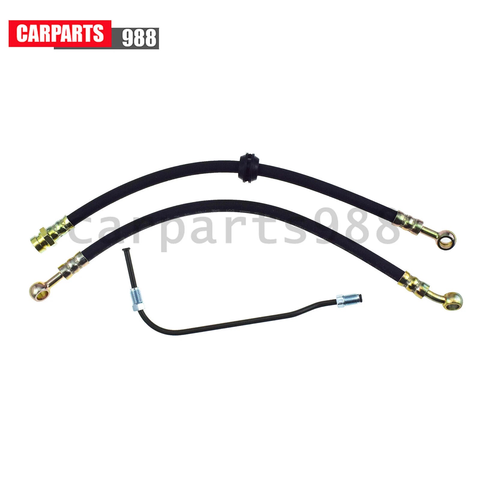 Upper + Lower Brake Hose Kit w/ Brake Pipe For Honda CB350/400F/450K/500/550/750 6B93BC-57