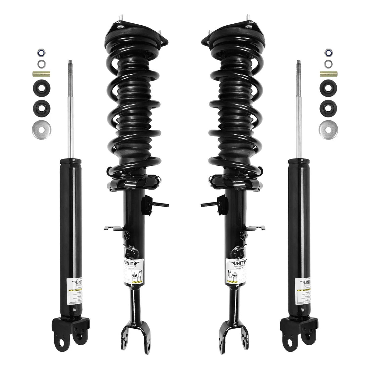 Front & Rear Complete Strut Assembly Shock Kit for 2003-2005 Infiniti G35 6B93BC-57