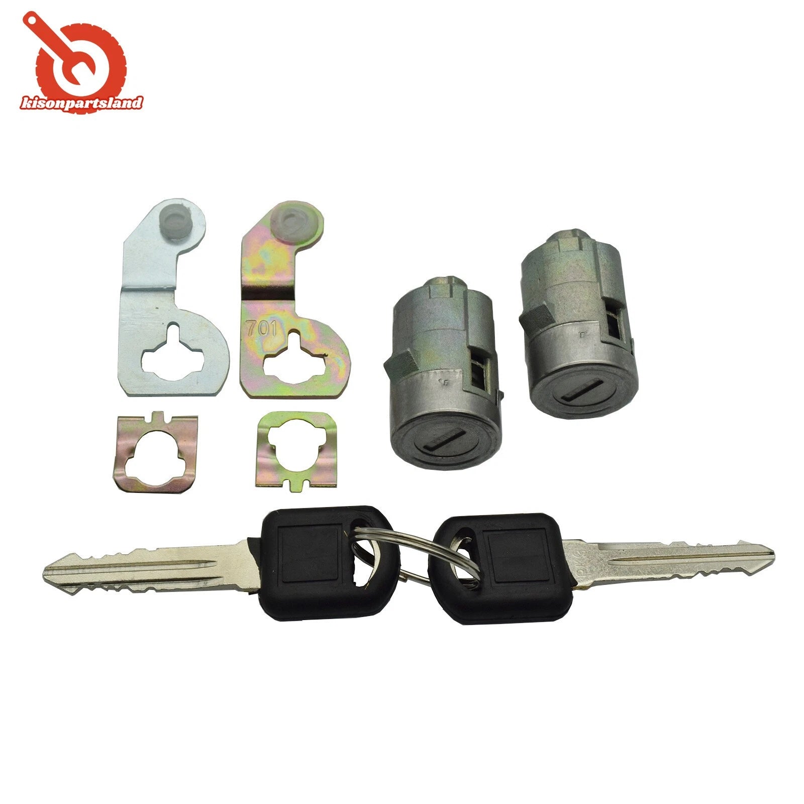 Door Lock Cylinder Set W/ Keys For 2001-2006 G-M CHEVY SILVERADO TAHOE 15298924 6B93BC-57