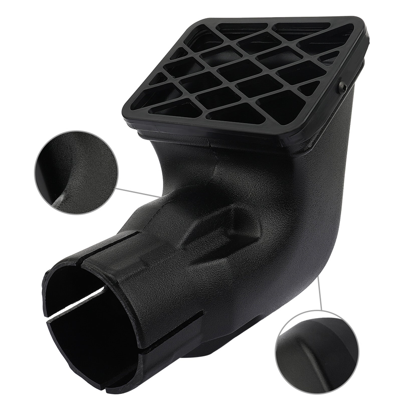 Black 3.5" Auto Air Ram Snorkel Head Top For TOYOTA Landcruiser VDJ76/78/79 6B93BC-57