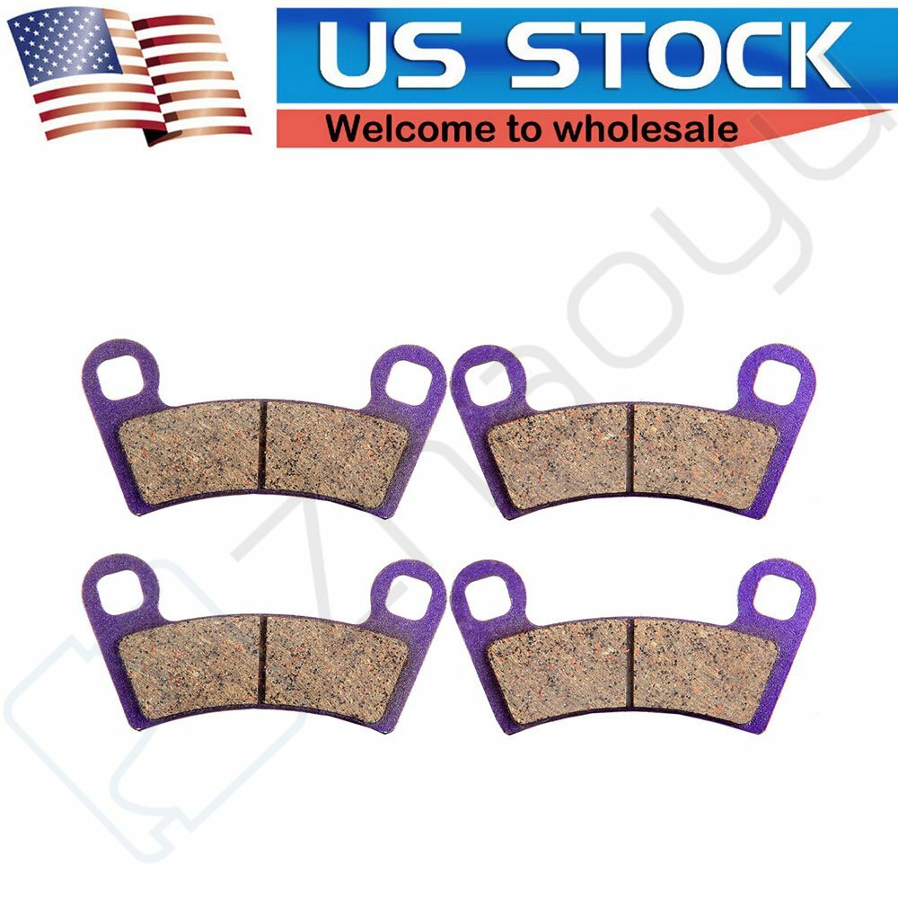 2 Pairs Brake Pads Front For Polaris MXR Outlaw 450 2009-2010 Carbon Fiber 6B93BC-57