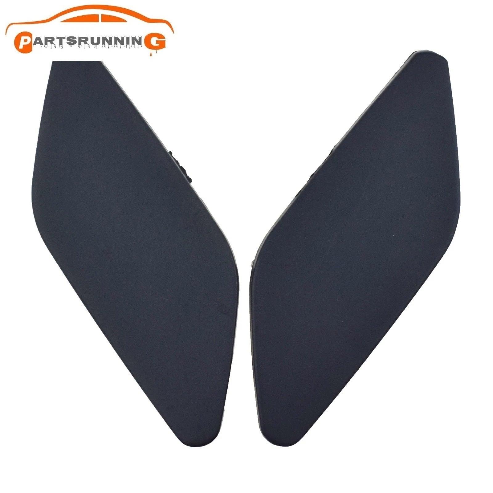 Unpaint Pair Front Bumper Headlight Washer Cover Cap For VW Scirocco 2009-2015 6B93BC-57