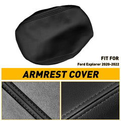 Leather Center Console Armrest Lid Cover Slip-on For Ford Explorer 2020-2022 EOA 6B93BC-57