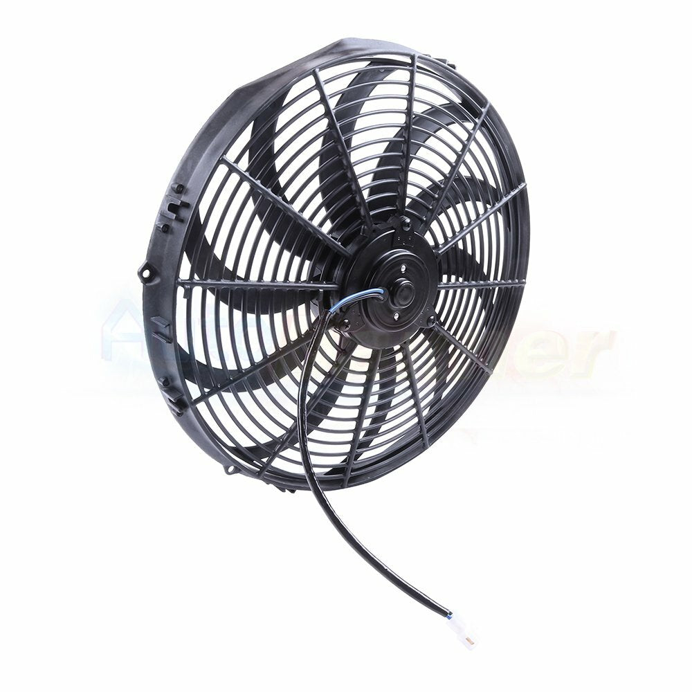 Condenser Radiator Cooling Fan Universal 16" Inch For 1999 2000-2017 Ford F-350 6B93BC-57